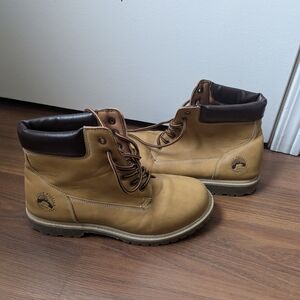 Durable Tan Suede Unisex Boots